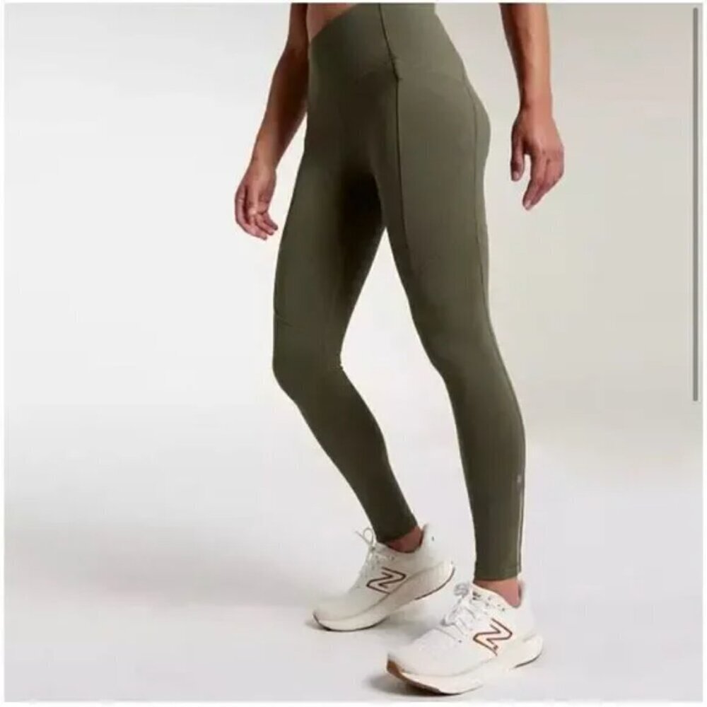 NWT CALIA Cold Dash Cold Weather Green Tight Fit Leggings